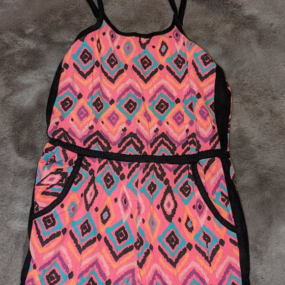 TG Total Girl Bright Pink Jumpsuit/Romper Size 7/8 - Picture 1 of 5
